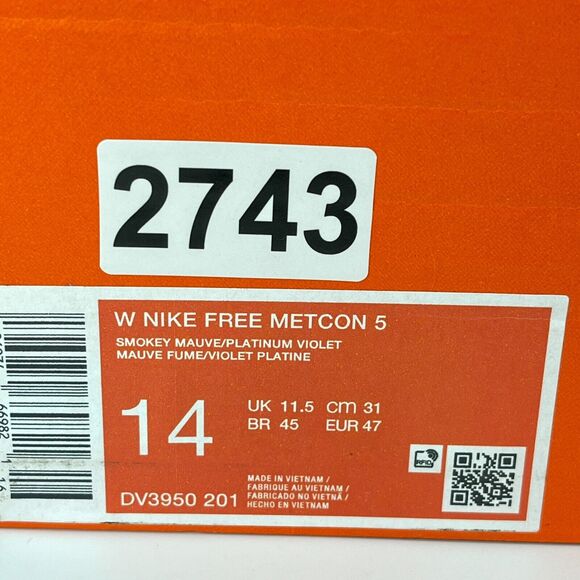 Nike Free Metcon 5 Smokey Mauve Violet Athletic Shoes Size Women 14 - Men 12.5 main image 6